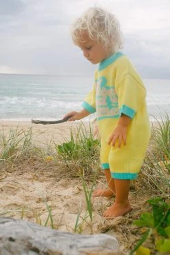 Salty Shreds Good Vibes Rad Times Organic Knit Jumpsuit - Mellow Yellow - Groms -Salty Shreds Shop image 051c67f0 67f8 44f2 8080 e97ec7440151