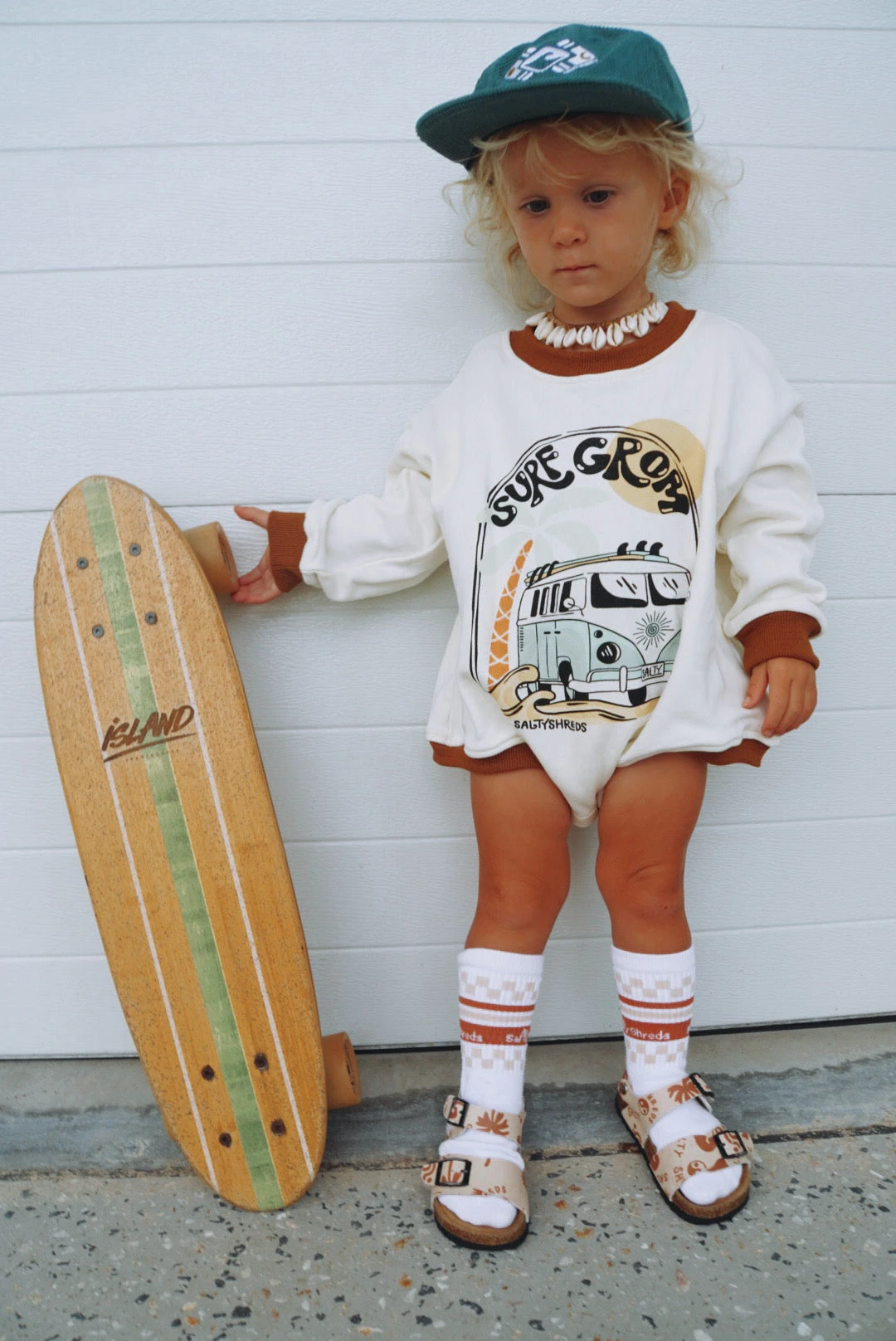 Salty Shreds Surf Grom French Terry L/s Jumpsuit 5 Salty Shreds Surf Grom French Terry L/s Jumpsuit - Image 3