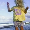 Salty Shreds Endless Waves Organic Knit Short - Purple Yellow - Groms -Salty Shreds Shop image 0b86bba9 4539 410e afa3 76e838c8e825