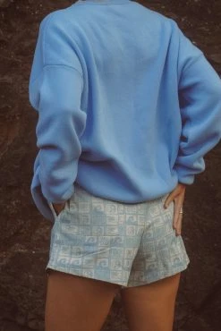 Salty Shreds SS Beach Club Patterned Twill Short - Retro Blue - Ladies -Salty Shreds Shop image 0d1b52c4 8352 467d 8967 d04a44ddc9aa