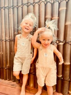 Salty Shreds Ocean Lovers Linen Overalls - Groms