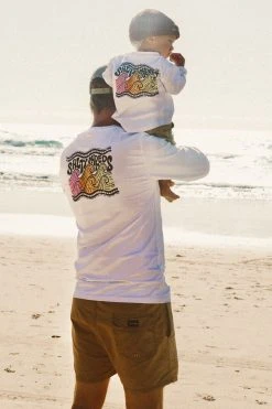 Salty Shreds Retro Wave L/S Tee - Mens