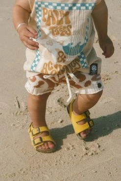 Salty Shreds Salty Wave Sandals- Mellow Yellow