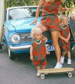 Salty Shreds Under The Palms Christmas Knit Singlet - Ladies