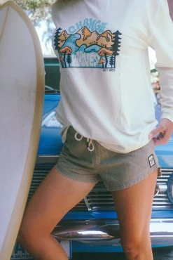 Salty Shreds Change With The Waves L/S Tee - Ladies