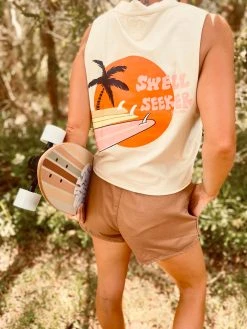Salty Shreds Swell Seeker Boards Tank - Ladies