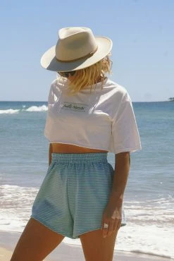 Salty Shreds Minimalist Everyday Cropped Tee - Ladies -Salty Shreds Shop image 24453cb4 b41e 4b39 95b2 c941c1d7ad42