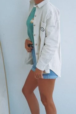 Salty Shreds Coastal Cord Button Shirt - Ladies -Salty Shreds Shop image 250cedcf ed0a 4f36 95ca 01d1861b549b