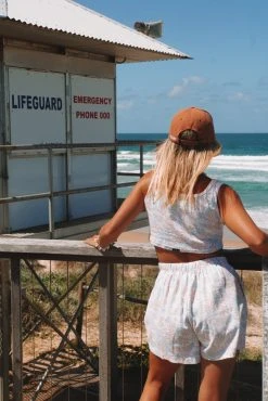 Salty Shreds Retro Floral Ribbed Short - Ladies -Salty Shreds Shop image 2aac7f11 250a 4669 9617 791194456d0c