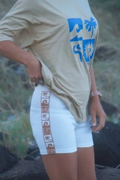 Salty Shreds SS Beach Club Ribbed Basic Bike Short - Ladies