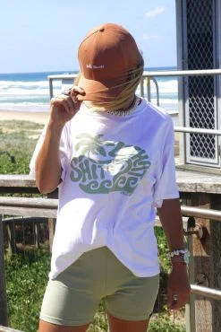 Salty Shreds Lethat Shitgo Organic Oversized Green Print Statement Tee - Ladies -Salty Shreds Shop image 321c5fe0 9a23 48a2 99a2 4f47b76cc2d0