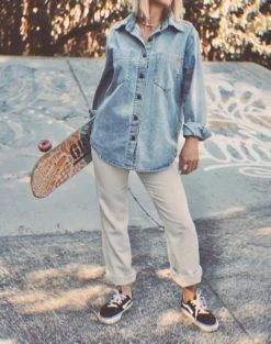 Salty Shreds Gone Rogue Denim Button Shirt -Salty Shreds Shop image 33d8410b 19a6 47a1 8106 8421ad738641