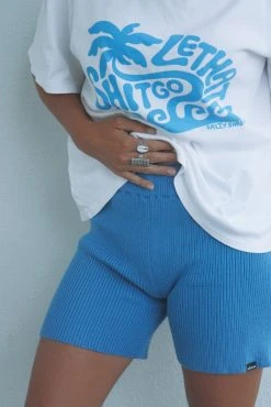 Salty Shreds Retro Summer Knitted Organic Bike Short - Ladies -Salty Shreds Shop image 33f319c9 048e 4ddd 9a14 b534ccbc6ffd