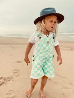 Salty Shreds Checkerboard Denim Overalls- Groms -Salty Shreds Shop image 3b001ccf b028 4ea1 8adb b30e8e9d4a5c 1