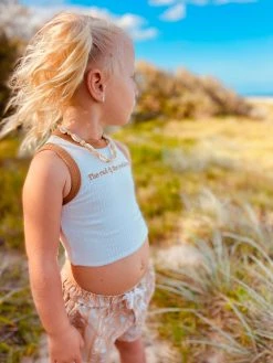 Salty Shreds ‘The Rad & The Reckless’ Ribbed Raw Crop - Girls -Salty Shreds Shop image 3b2eb8e6 8cb8 49ff 95e1 e92cb11c2fbc