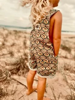 Salty Shreds Endless Rainbows Linen Pattern Overalls - Groms -Salty Shreds Shop image 3c95ba5a 6a1c 42cd 88ea 0d9a243d3733