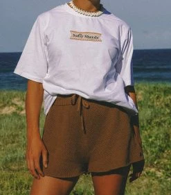 Salty Shreds Lazy Summer Ladies Knit Short - Coconut -Salty Shreds Shop image 3f28451c a8b9 42da b8a0 8e71cb9c9952 1