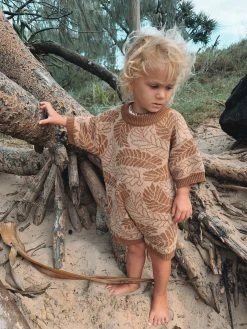 Salty Shreds Under The Palms Organic Knit Jumpsuit - Groms