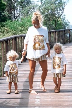 Salty Shreds My Sisters Keeper Organic 70's Stripe Short - Ladies -Salty Shreds Shop image 449fa952 86e5 4121 a2d4 a3d650423783