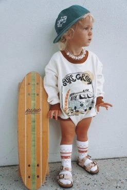 Salty Shreds Surf Grom French Terry L/s Jumpsuit