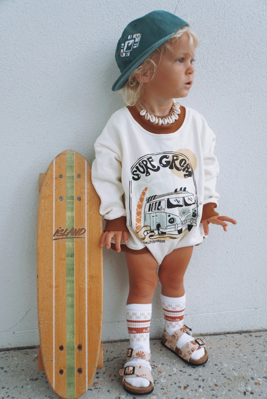 Salty Shreds Surf Grom French Terry L/s Jumpsuit 3 Salty Shreds Surf Grom French Terry L/s Jumpsuit