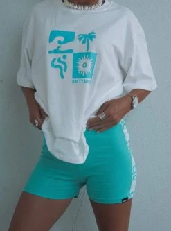 Salty Shreds SS Beach Club Ribbed Ocean Bike Short - Ladies -Salty Shreds Shop image 4a6f0d47 392b 4e54 90ee b6a5490626b2 1