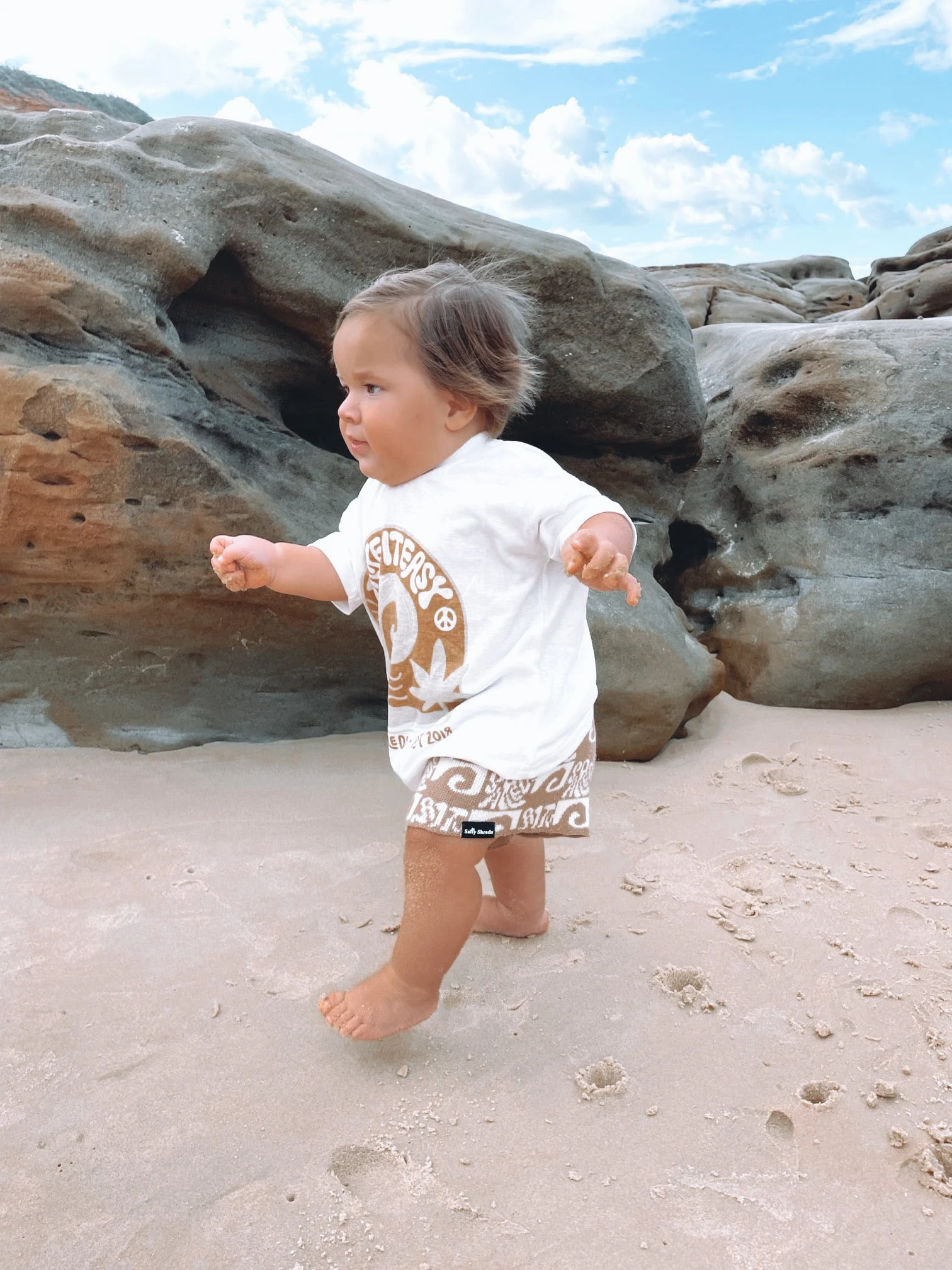 Salty Shreds endless waves organic knit short - Beige - groms Salty Shreds Endless Waves Organic Knit Short - Beige - Groms -Salty Shreds Shop image 4b9929c6 3240 4e0e aa63 95e3f6b0b699