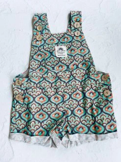 Salty Shreds Endless Rainbows Linen Pattern Overalls - Groms -Salty Shreds Shop image 4ba649dd dcea 4c78 8c50 66a54490c4dc