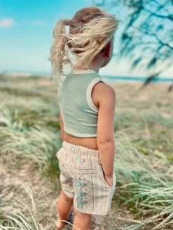 Salty Shreds ‘The Rad & The Reckless’ Ribbed Raw Crop - Girls -Salty Shreds Shop image 4dc8b4c8 3adb 4c41 b7d6 efb7092b25bf