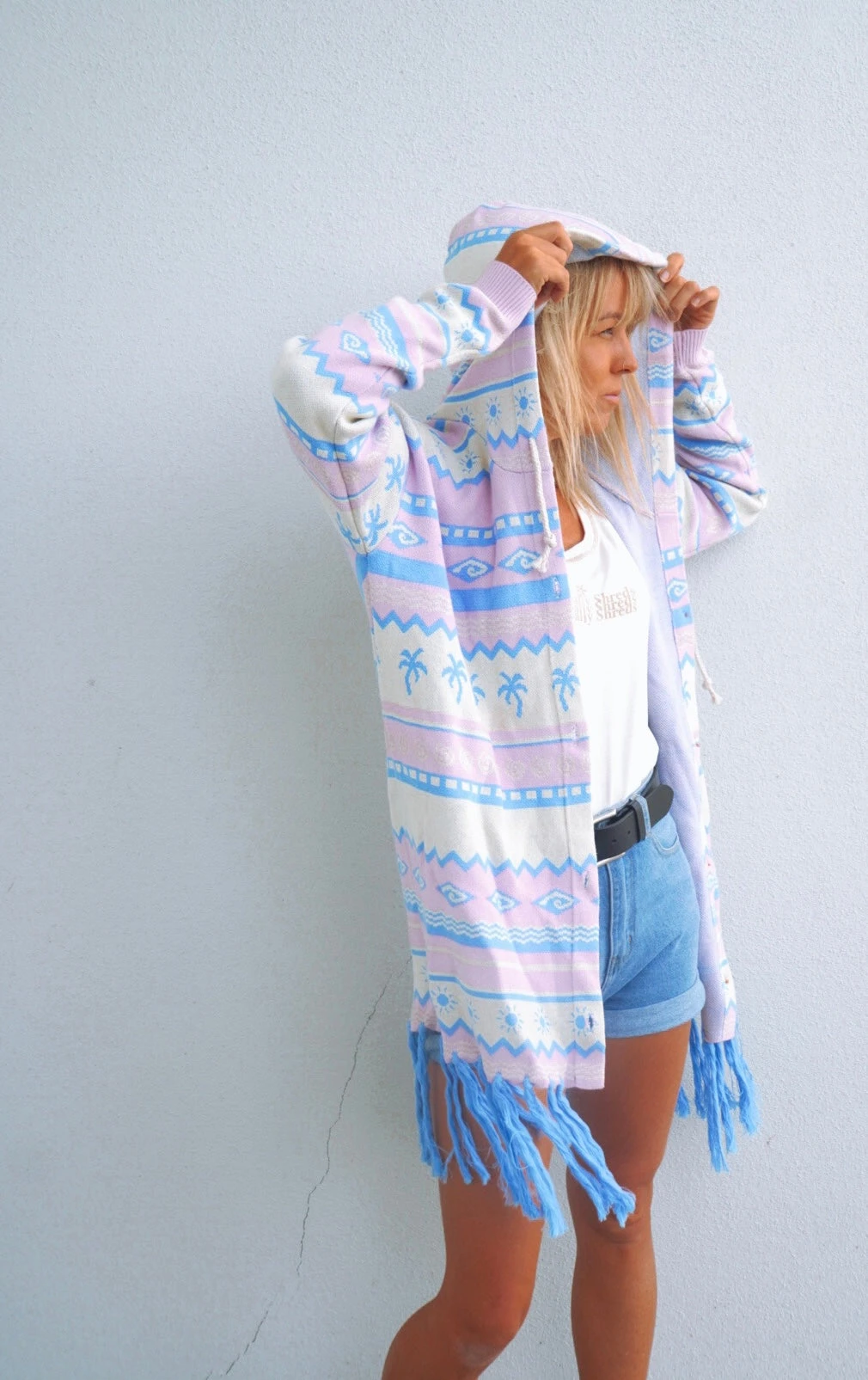 Salty Shreds Surf Wanderer Tribal Knitted Ocean Cardigan - Ladies 5 Salty Shreds Surf Wanderer Tribal Knitted Ocean Cardigan - Ladies - Image 3