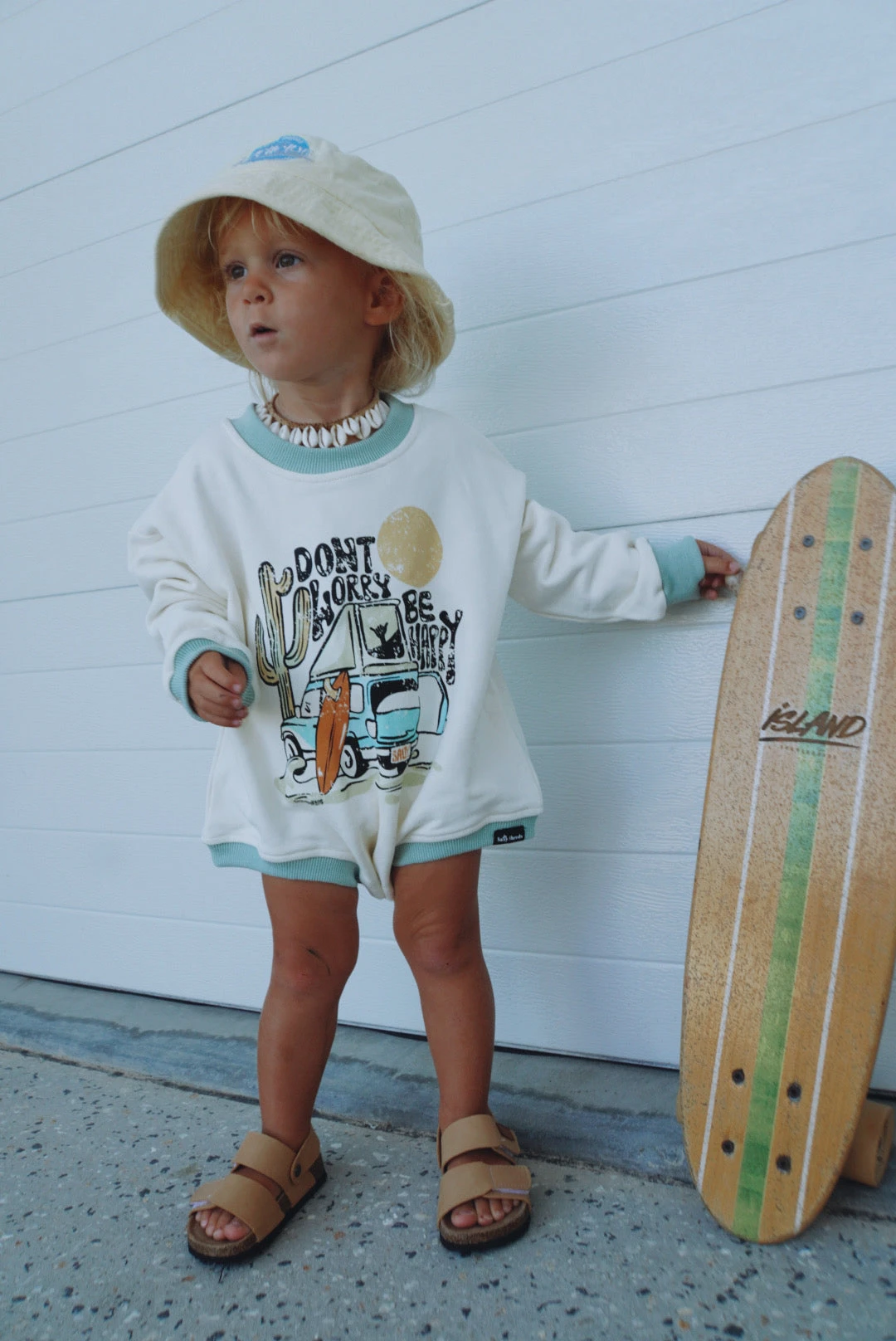 Salty Shreds Don't Worry, Be Happy Retro French Terry L/s Jumpsuit 6 Salty Shreds Don't Worry, Be Happy Retro French Terry L/s Jumpsuit - Image 4