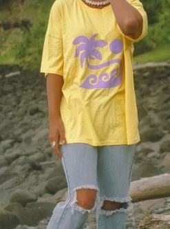 Salty Shreds Hawaii Dayz Oversized Hemp Tee - Ladies -Salty Shreds Shop image 553af8b0 11c0 49e8 9a93 a0ae6cea2bcb 1