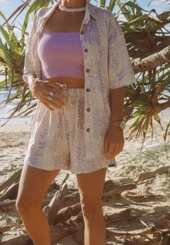 Salty Shreds Summer Knitted Organic Crop - Lavender - Ladies -Salty Shreds Shop image 59a8120b 40e4 43b7 9de3 b24e27c39446