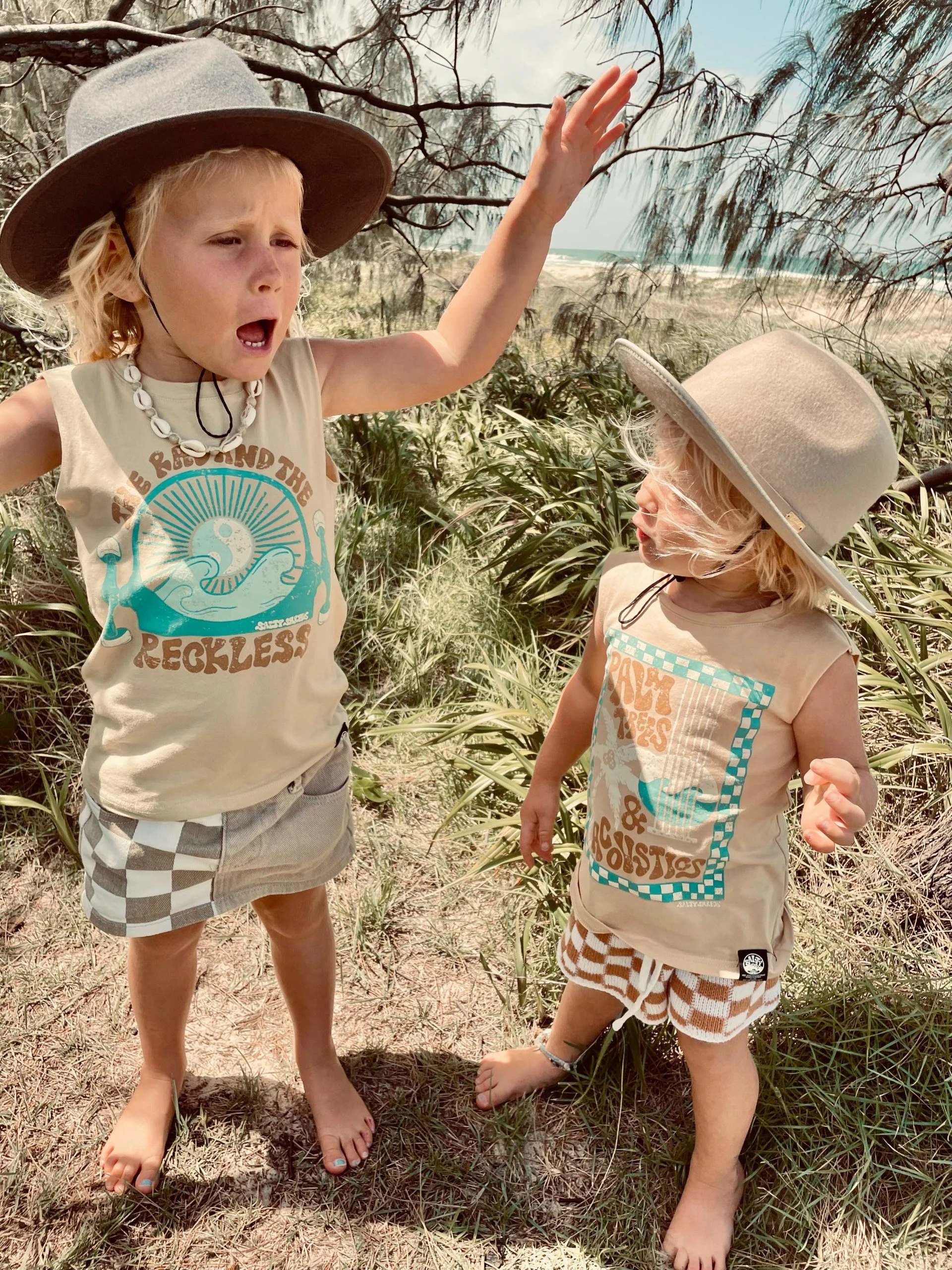 Salty Shreds The Rad & The Reckless Fade Out Groms Muscle Tank 13 Salty Shreds The Rad & The Reckless Fade Out Groms Muscle Tank - Image 11