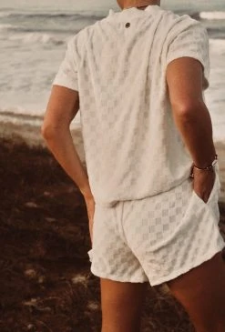 Salty Shreds Minimalist Relaxed Terry Cotton Tee - Ladies -Salty Shreds Shop image 663a6cd1 d19b 4b92 bad8 978eff880451