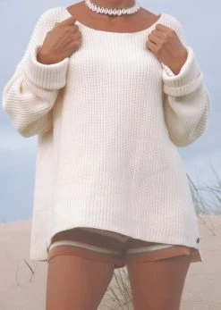 Salty Shreds Coastal Striped Organic Knit Short - Ladies -Salty Shreds Shop image 6b7dfae8 da50 4644 93ec a180464a9d8a