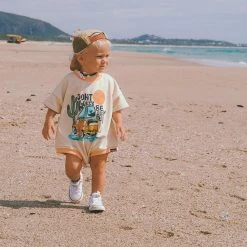 Salty Shreds Don't Worry Be Happy -French Terry Jumpsuit