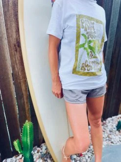 Salty Shreds Palm Trees & Acoustics Fade Out Ladies Tee -Salty Shreds Shop image 702e0c24 7ef5 4dd3 b385 2fc781d5a281