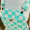 Salty Shreds Checkerboard Denim Overalls- Ladies -Salty Shreds Shop image 70e64bb7 850b 415c 8648 eb869df42d12