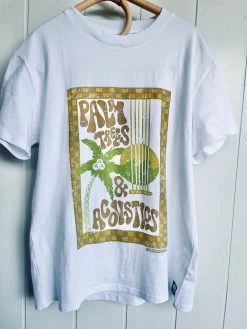 Salty Shreds Palm Trees & Acoustics Fade Out Ladies Tee