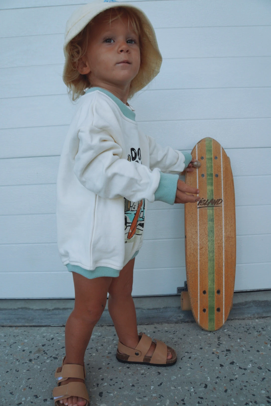 Salty Shreds Don't Worry, Be Happy Retro French Terry L/s Jumpsuit 5 Salty Shreds Don't Worry, Be Happy Retro French Terry L/s Jumpsuit - Image 3