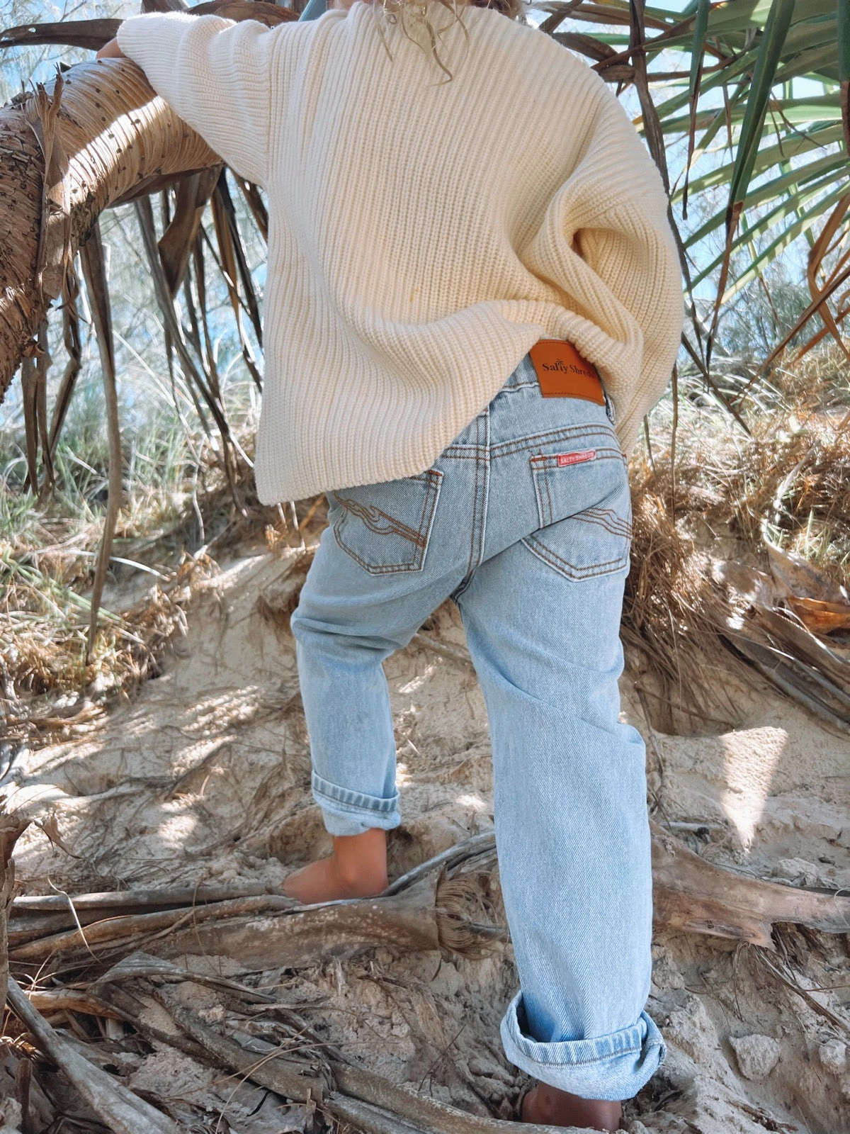 Salty Shreds Daily Shred Vintage Jean - Washed Blue-Groms 7 Salty Shreds Daily Shred Vintage Jean - Washed Blue-Groms - Image 5