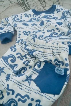 Salty Shreds Under The Sea French Terry Slouch Set - Retro Blue - Groms -Salty Shreds Shop image 7c46b25c 95a1 407d b8d1 b4c69418deaa 1