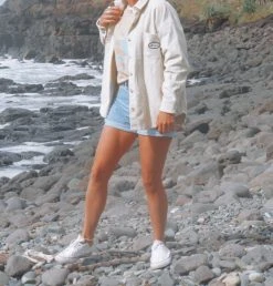 Salty Shreds Coastal Cord Button Shirt - Ladies -Salty Shreds Shop image 7e9359d6 09e1 4175 be42 10573efa7770