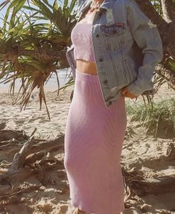 Salty Shreds Summer Knitted Organic Skirt - Lavender - Ladies -Salty Shreds Shop image 7ed39805 6828 49ed 8e1b f3bd65710729 1