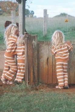 Salty Shreds Coastal Stripe Organic Knit Pullover - Groms