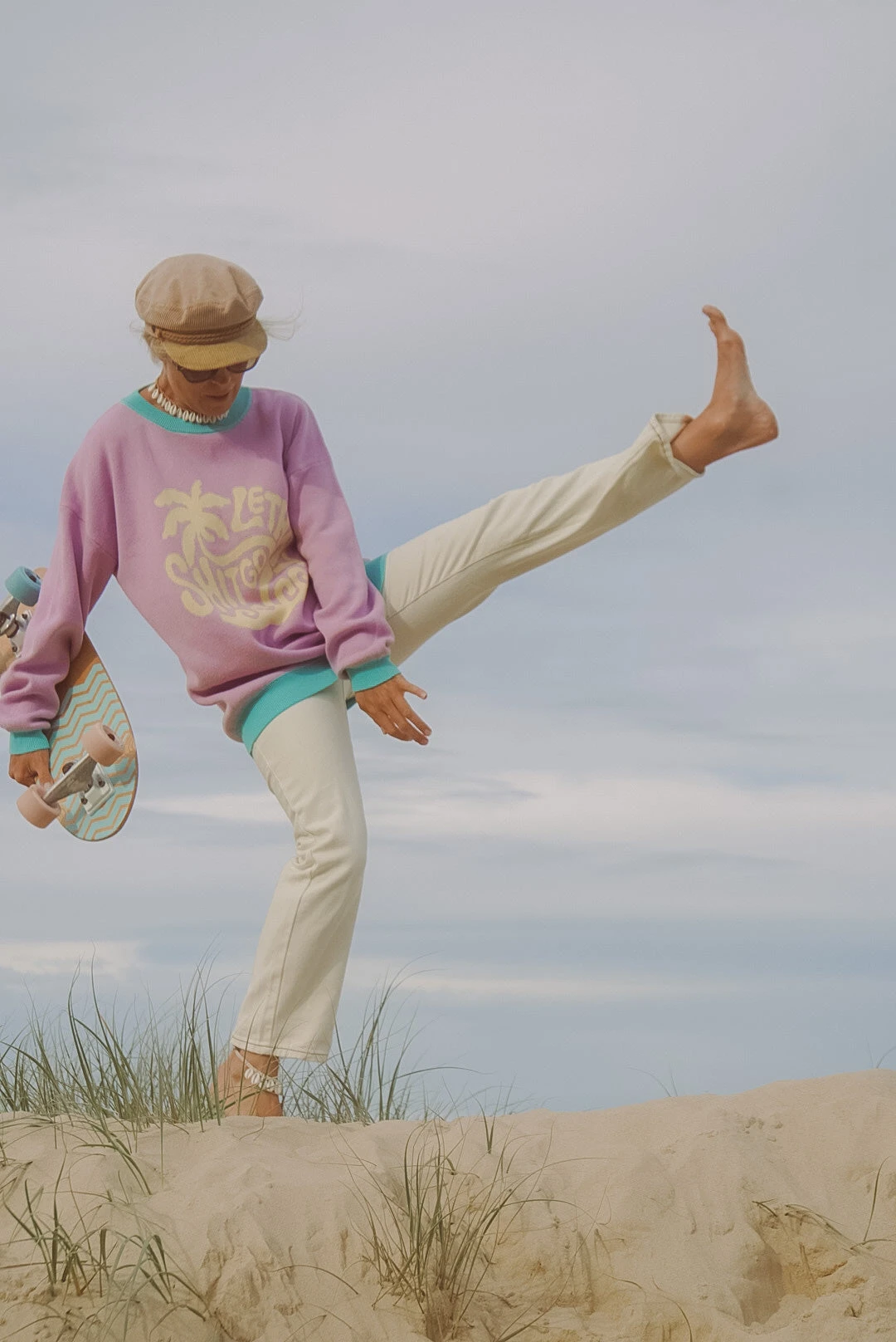 Salty Shreds Lethat Shitgo Oversized Retro Organic Knit Sweater - Ladies 11 Salty Shreds Lethat Shitgo Oversized Retro Organic Knit Sweater - Ladies - Image 9