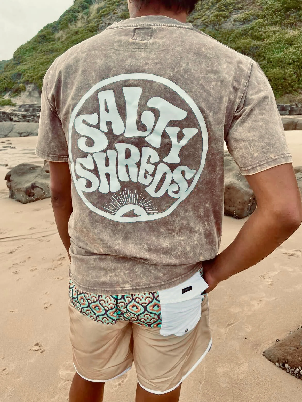 SS logo acid wash tee - mens Salty Shreds SS Logo Acid Wash Tee - Mens -Salty Shreds Shop image 9518b62e 3573 4478 8214 d0797f8193e7 1