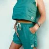Salty Shreds Ocean Teal Linen Crop - Ladies -Salty Shreds Shop image 96dd110b 7b79 4ec1 998e b29cf8904402