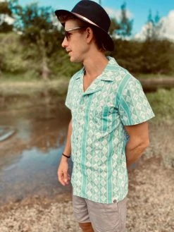 Salty Shreds Desert Dreamin Linen Button Shirt- Mens -Salty Shreds Shop image 99bc3321 5ac9 4211 bdbd ae7ba6b93799